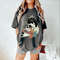 Black Cat Halloween Shirt, Skull Oversized Tshirt, Comfort Colors Tshirt.jpg