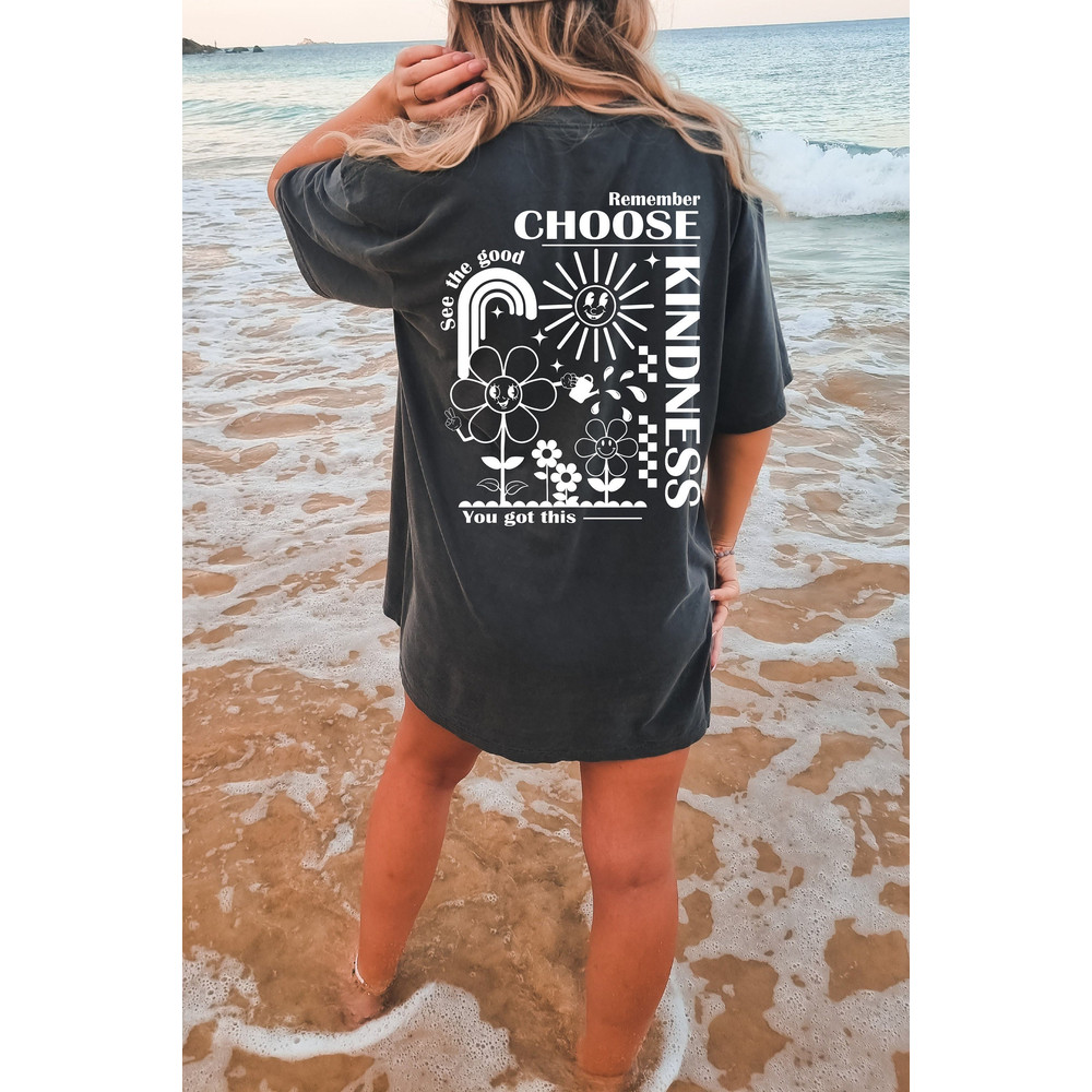 Choose Kindness Oversized Vintage T-Shirt, Kindness Is Cool Shirt, Comfort Colors Tshirt.jpg