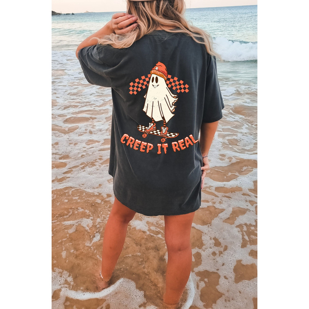 Creep It Real Oversized Vintage T Shirt, Halloween Shirt, Comfort Colors Tshirt 1.jpg