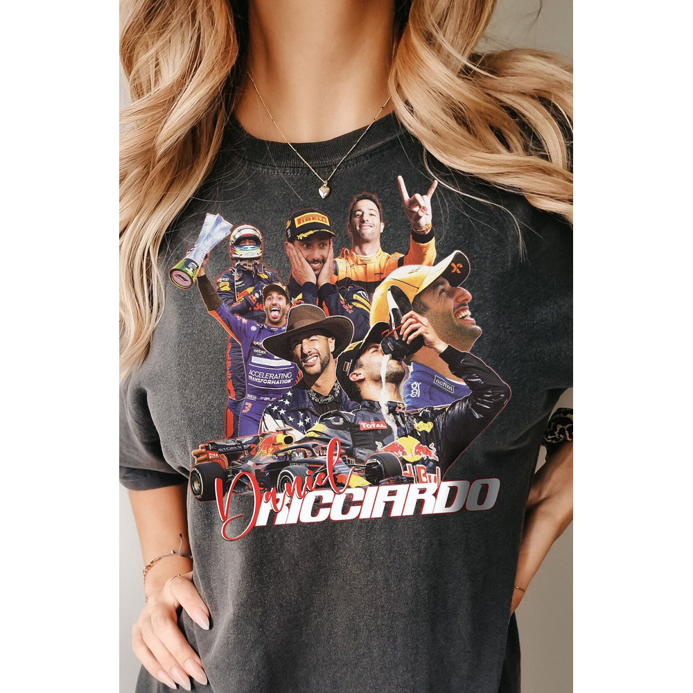 DANIEL RICCIARDO Formula 1 Racing Graphic Unisex Tee, f1 gear, Ricciardo fan t shirt.jpg
