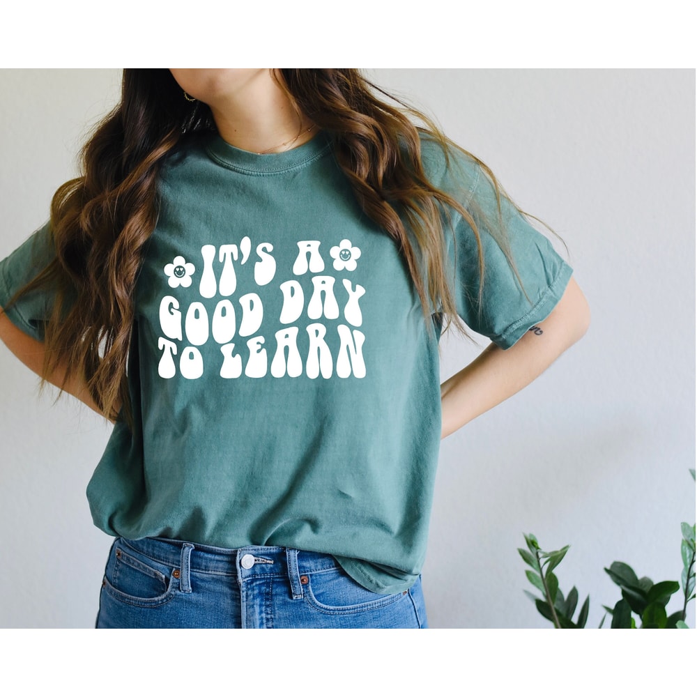 Its A Beautiful Day For Learning Oversized Shirt, Kindergarten Teacher Shirt, Preschool Shirt.jpg