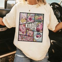 kirby gta style shirt kirby shirt kirby video game shirt kirby family birthday shirt kirby face shirt
