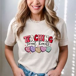 teacher valentines shirt, teaching sweethearts shirt, retro valentines shirt, one loved teacher, valentines day, teacher