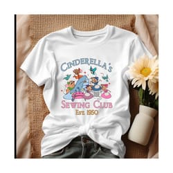 vintage disney cinderellas sewing club est 1950 shirt.jpg