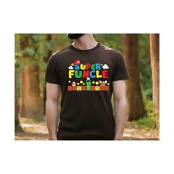 uncle gift shirt ,super funcle shirt ,super funcle comfort colors shirt , funny uncle tee, father's day shirt, gamer fun