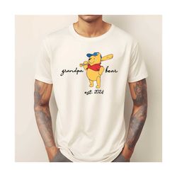 personalized grandpa bear winnie the pooh tshirt , grandpa est shirt , grandpa bear gift for pooh grandpa , fathers day