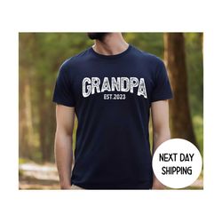 new grandpa shirt, gift for grandpa, grandpa est 2024 shirt, grandpa shirt, father's day gift,pregnancy announcement gra