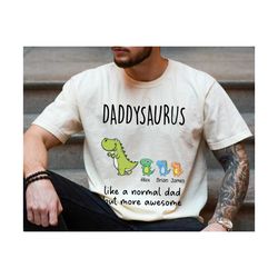 daddysaurus shirt, fathers day shirt, gift for father, dadasaurus tshirt, dad gift from kids, husband gift from wife, cu