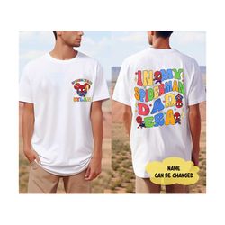 personalized disneyland spiderman dad shirt, in my dad era shirt, superhero dad shirt, fathers day shirt, best dad shirt