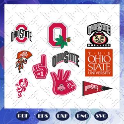 ohio state buckeyes svg bundle, ohio state buckeyes svg, sport svg, ncaa svg, png, dxf, eps digital file