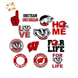 wisconsin badgers bundle svg, sport svg, wisconsin badgers svg, wisconsin badgers logo svg, wisconsin badgers fan svg, w