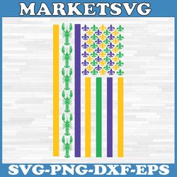 american flag mardi gras svg, mardi gras crawfish svg png, louisiana carnival parade festival season mardi gras svg file
