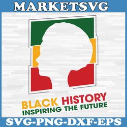 black history month inspiring future svg, juneteenth svg, black history month svg, svg for cricut silhouette