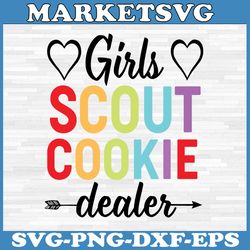 girls cookie dealer svg, funny scouting family svg, cookie dealer, i'll hook you up svg, proud mom, dad, selling cookies