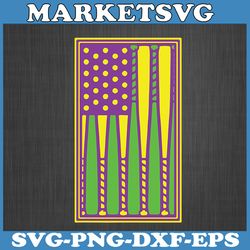 american flag baseball svg png, mardi gras carnival svg, mardi gras usa flag svg, happy mardi gras, louisiana mardi