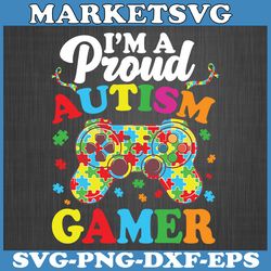 proud autism gamer kid autistic boy autism svg, video controller puzzle svg, autism awareness video game controller