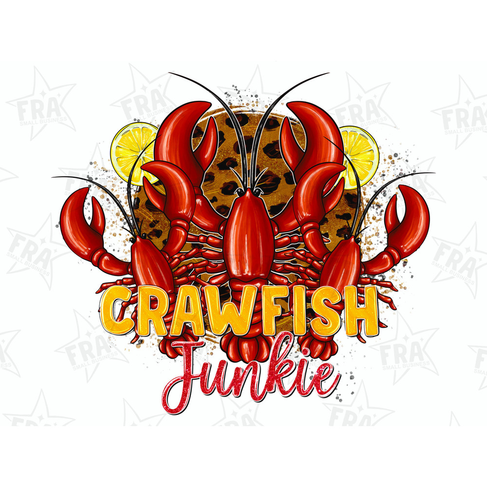 Crawfish junkie png sublimation design download, Mardi Gras Carnaval png, crawfish season png, sublimate designs download.jpg