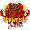 Crawfish junkie png sublimation design download, Mardi Gras Carnaval png, crawfish season png, sublimate designs download.jpg