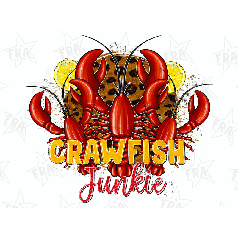 Crawfish junkie png sublimation design download, Mardi Gras Carnaval png, crawfish season png, sublimate designs download.jpg