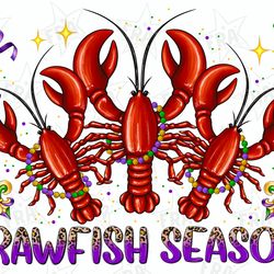 crawfish season png sublimation design download, happy mardi gras png, hand drawn crawfish png, crawfish png, sublimate