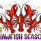 Crawfish season png sublimation design download, Happy Mardi Gras png, hand drawn crawfish png, Crawfish png, sublimate designs.jpg