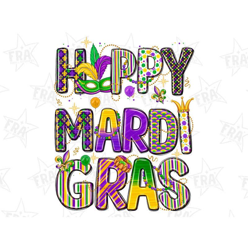 Happy Mardi Gras With Png Sublimation Design, Happy Mardi Gras Png, Mardi Gras Carnival Png, Mrdi Gras Png, Digital Download 1.jpg