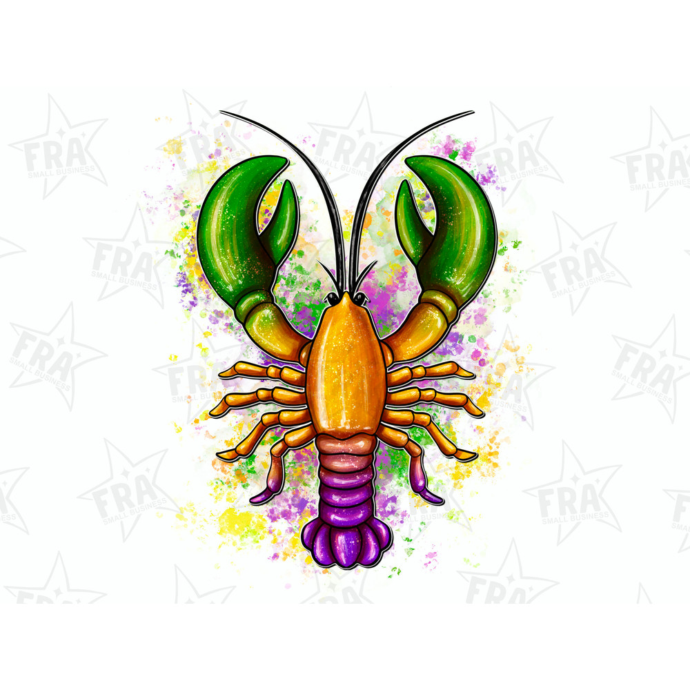 Mardi Gras crawfish png sublimation design download, Happy Mardi Gras png, Mardi Gras Carnaval png, sublimate designs download.jpg