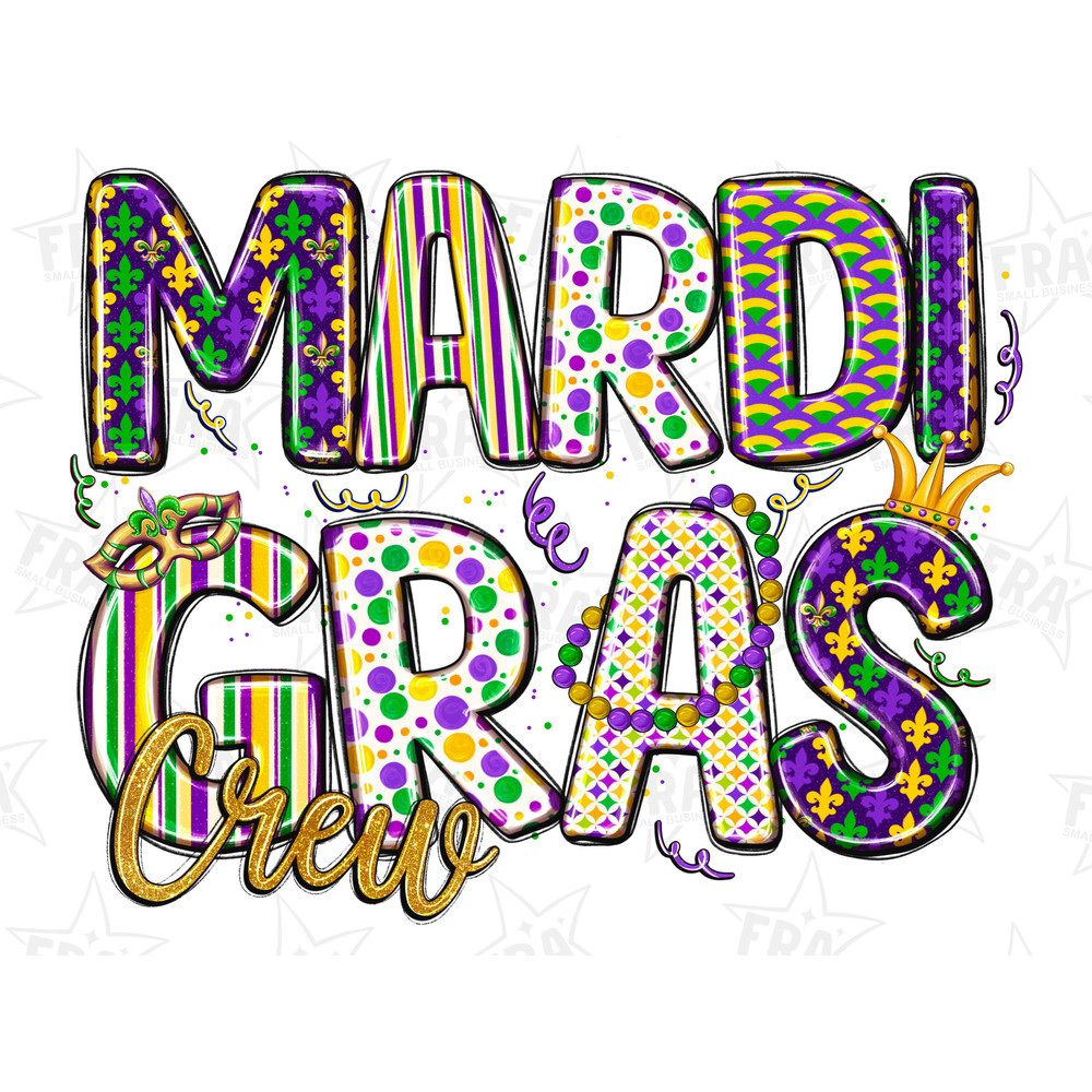Mardi Gras Crew png, sublimation design download, western Mardi Gras png, Mardi Gras carnival png, sublimate designs download.jpg