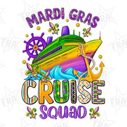 mardi gras cruise squad 2023 png, sublimation design download, happy mardi gras png, mardi gras boat png, mardi gras car