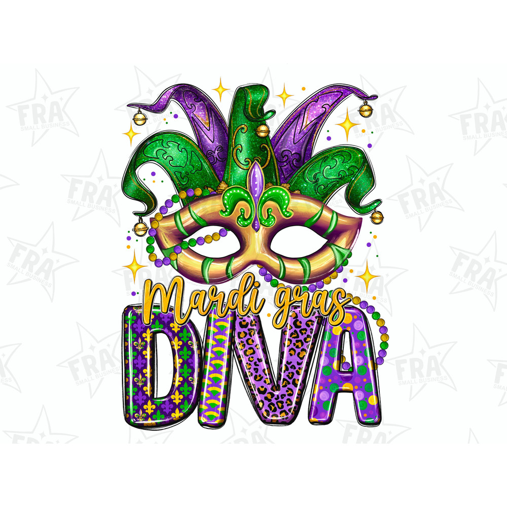 Mardi Gras diva png sublimation design download, Happy Mardi Gras png, Mardi Gras Carnaval png, jester hat png, sublimate designs download.jpg