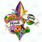 Mardi Gras Fleur De Lis Flower png, Mardi Gras Png, Happy Mardi Gras Png,sublimation design,Mardi Gras png,Fleur De Lis Png,Digital download.jpg