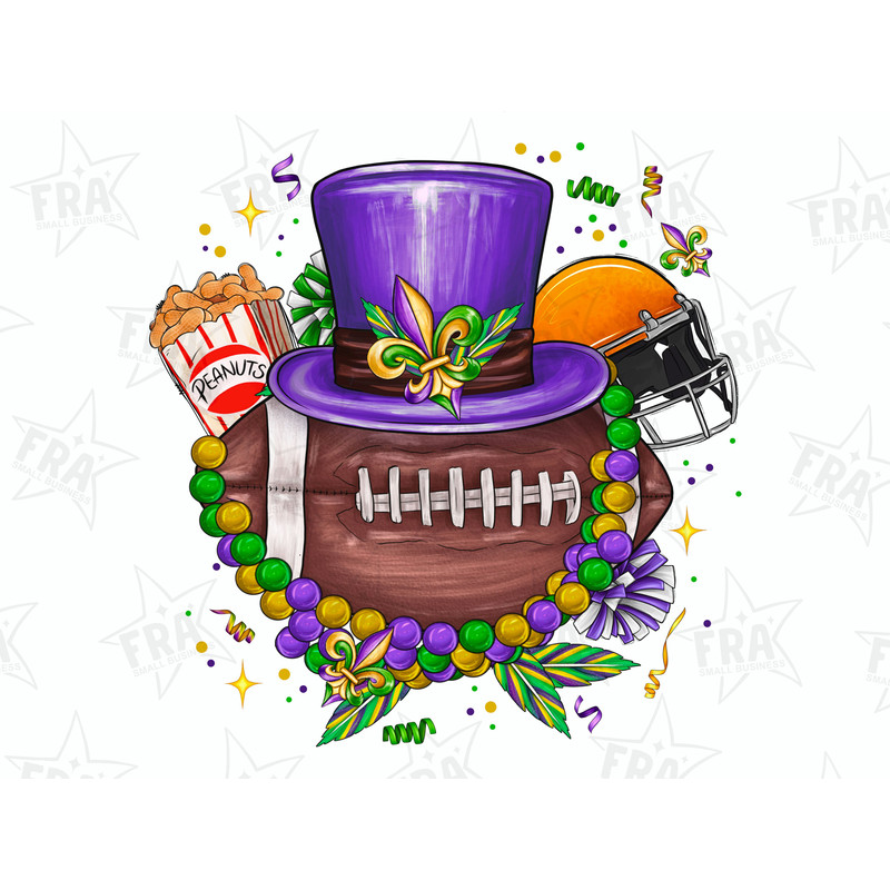 Mardi Gras Football png sublimation design download, Mardi Gras png, Mardi Gras Game, Football Mama Png, Football, sublimate download.jpg