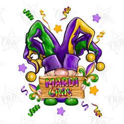 mardi gras gnomes fleur de lis png sublimation design, mardi gras png, mardi gras gnome png, gnome png, fleur de lis png