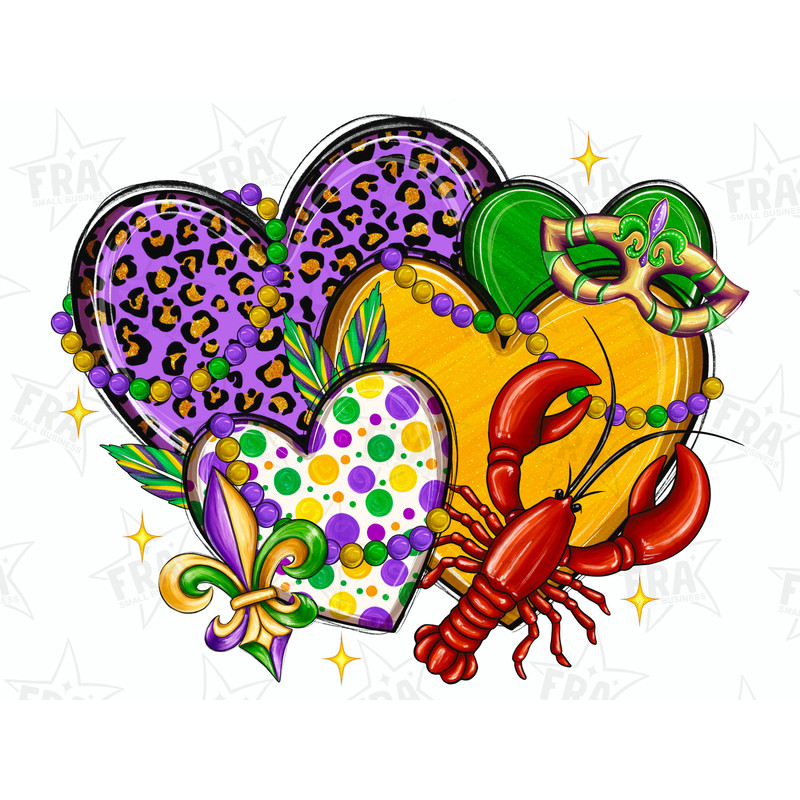 Mardi Gras hearts png sublimation design download, Happy Mardi Gras png, Mardi Gras carnival png, sublimate designs download.jpg