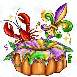 mardi gras king cake png sublimation design download, mardi gras png, mardi gras carnaval png, happy mardi gras png, des