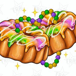 mardi gras king cake png sublimation design download, mardi gras png, mardi gras carnaval png, happy mardi gras png, des