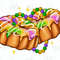 Mardi Gras king cake png sublimation design download, Mardi Gras png, Mardi Gras Carnaval png, Happy Mardi Gras png, designs download.jpg
