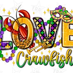 mardi gras love crawfish png sublimation design download, happy mardi gras png, hand drawn crawfish png, crawfish png, s