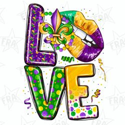 mardi gras love lips png sublimation design download, happy mardi gras png, mardi gras lips png, western mardi gras png,