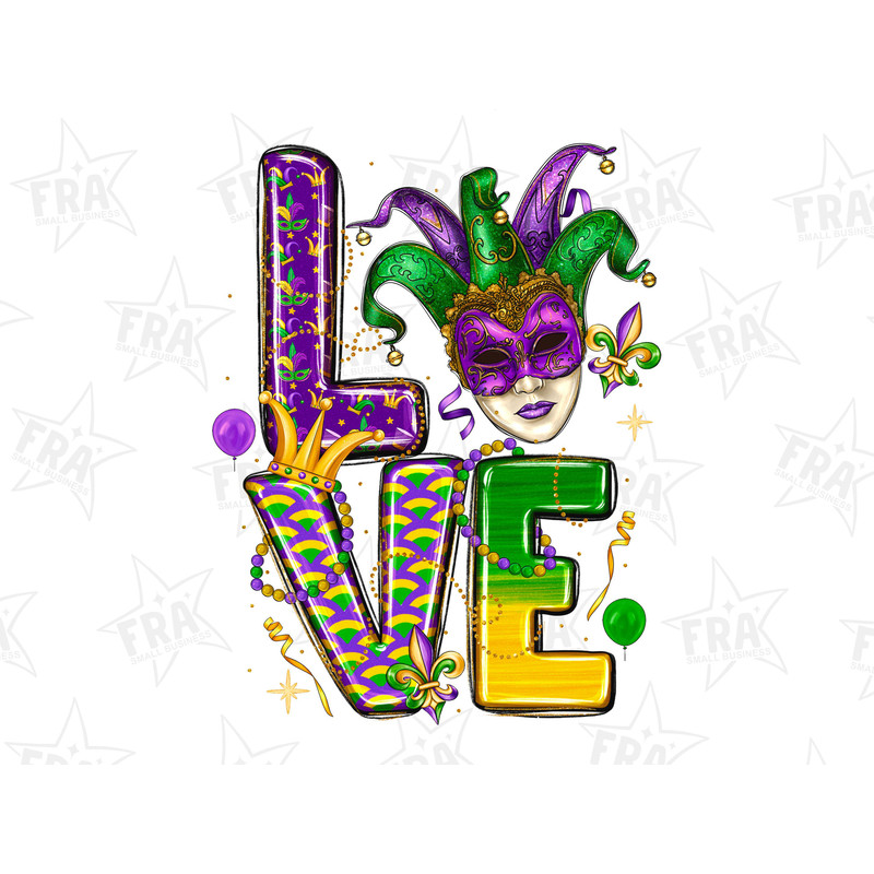 Mardi Gras Love Png Sublimation Design, Mardi Gras Png, Happy Mardi Gras Png, Mardi Gras Design, Mardi Gras Hat Png, Mardi Gras Carnival 2.jpg