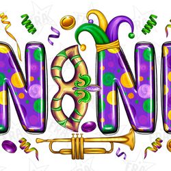 mardi gras nini png sublimation design download, confetti mardi gras nini png, bead png, mardi gras mask carnival png, s