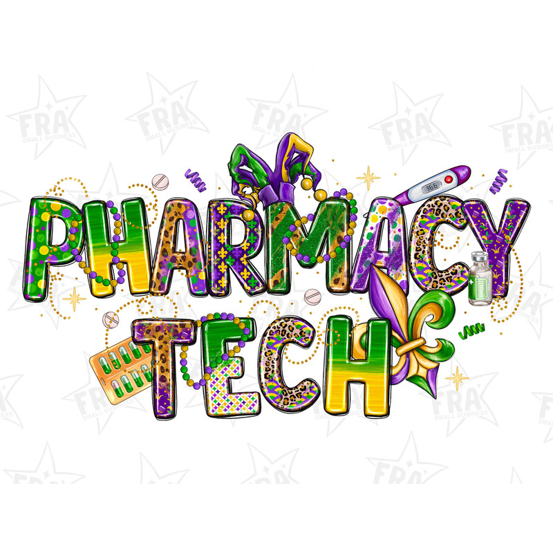 Mardi Gras Pharmacy Tech png sublimation design download, Happy Mardi Gras png, Mardi Gras carnival png, sublimate designs download.jpg