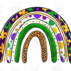 mardi gras rainbow and fleur de lis png sublimation design, mardi gras png, mardi gras rainbow png, fleur de lis design