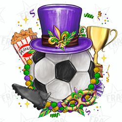 mardi gras soccer png sublimation design download, mardi gras png, mardi gras game, soccer mama png, soccer png, sublima