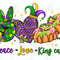 Peace Love King Cake Png Mardi Gras Sublimation Design, Mardi Gras Png, Mardi Gras Love Png, King Cake Png, Digital Download.jpg