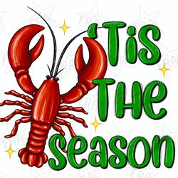 tis the season crawfish png sublimation design download, crawfish png, crawfish png design, crawfish season png, sublima