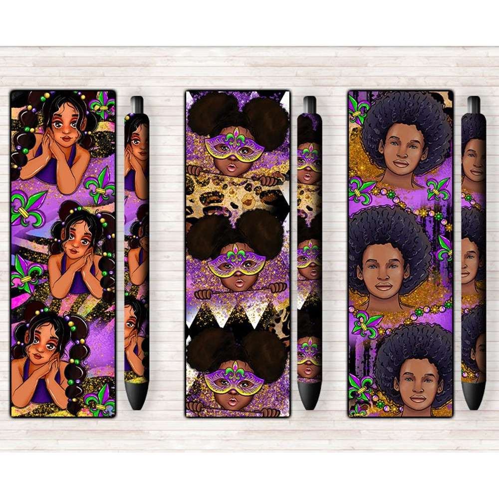 Afro little girl Png, Mardi Gras Pen Wraps Png, girl Pen png Wrap Png, afro girl Png,Leopard Pen Wrap,Pen Wrap,Digital Download.jpg
