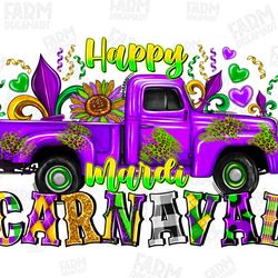 happy mardi  carnaval truck png sublimation design download, western mardi gras png, mardi gras carnival png, sublimate