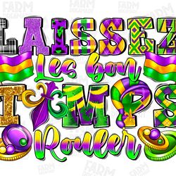 laissez les bon temps rouler png sublimation design download, mardi gras png, mardi gras png design, sublimate designs d