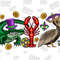 Mardi Gras alligator pelican crawfish sublimation design download, Mardi Gras png, Louisiana png,Fleur de Lis Png,sublimate designs download.jpg